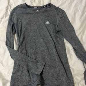 Long sleeve adidas workout shirt-form fitting
